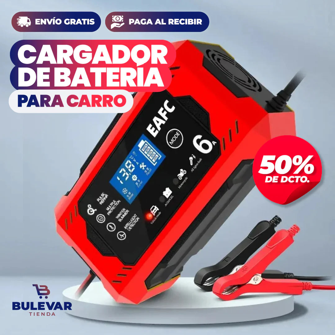 CARGADOR DE BATERÍA PARA CARRO + [ENVÍO GRATIS Y PAGA AL RECIBIR] OFERTA BLACK FRYDAY